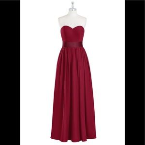 Burgundy Azazie Fiona style dress